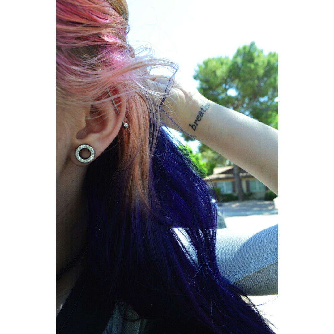 Fake Rhinestone Tunnels/Gauges Earrings ♥ - Underlying Beauty - 2