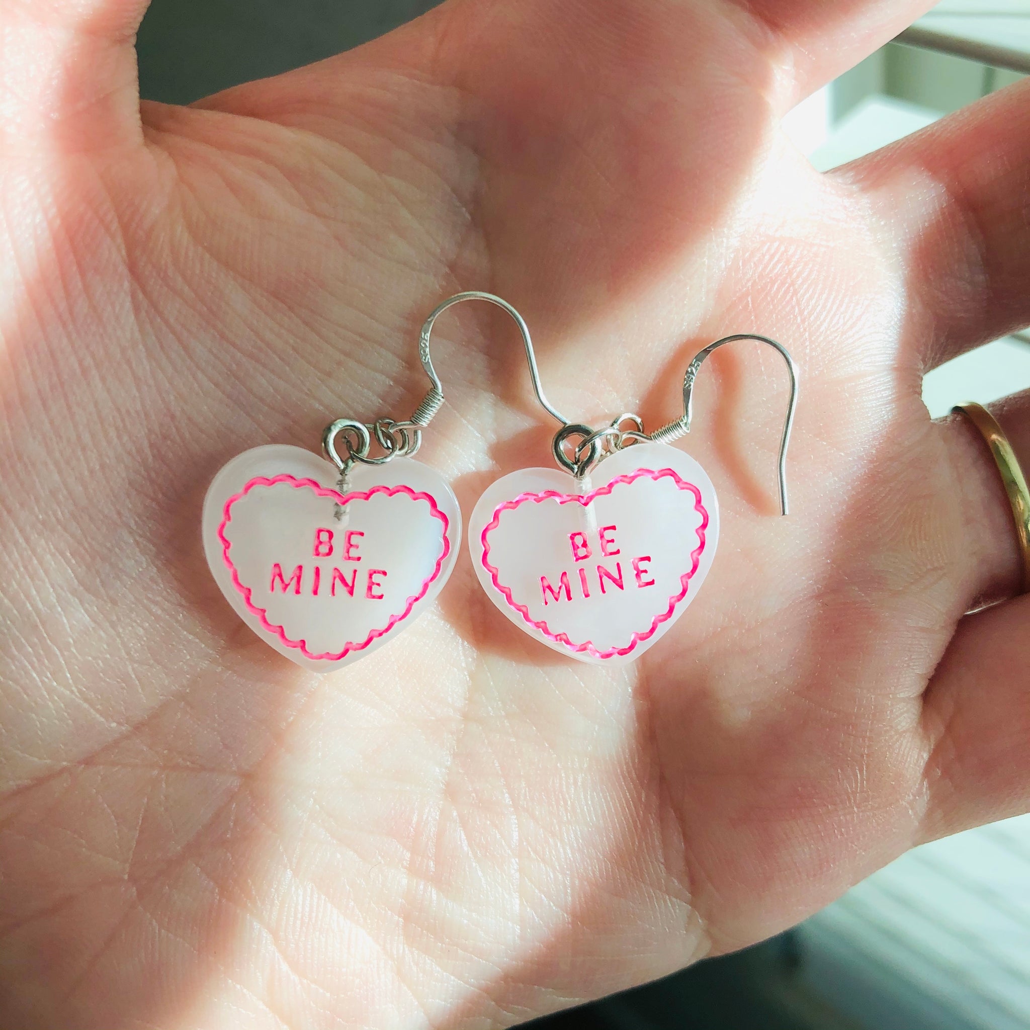 Pink Heart Earrings 💖