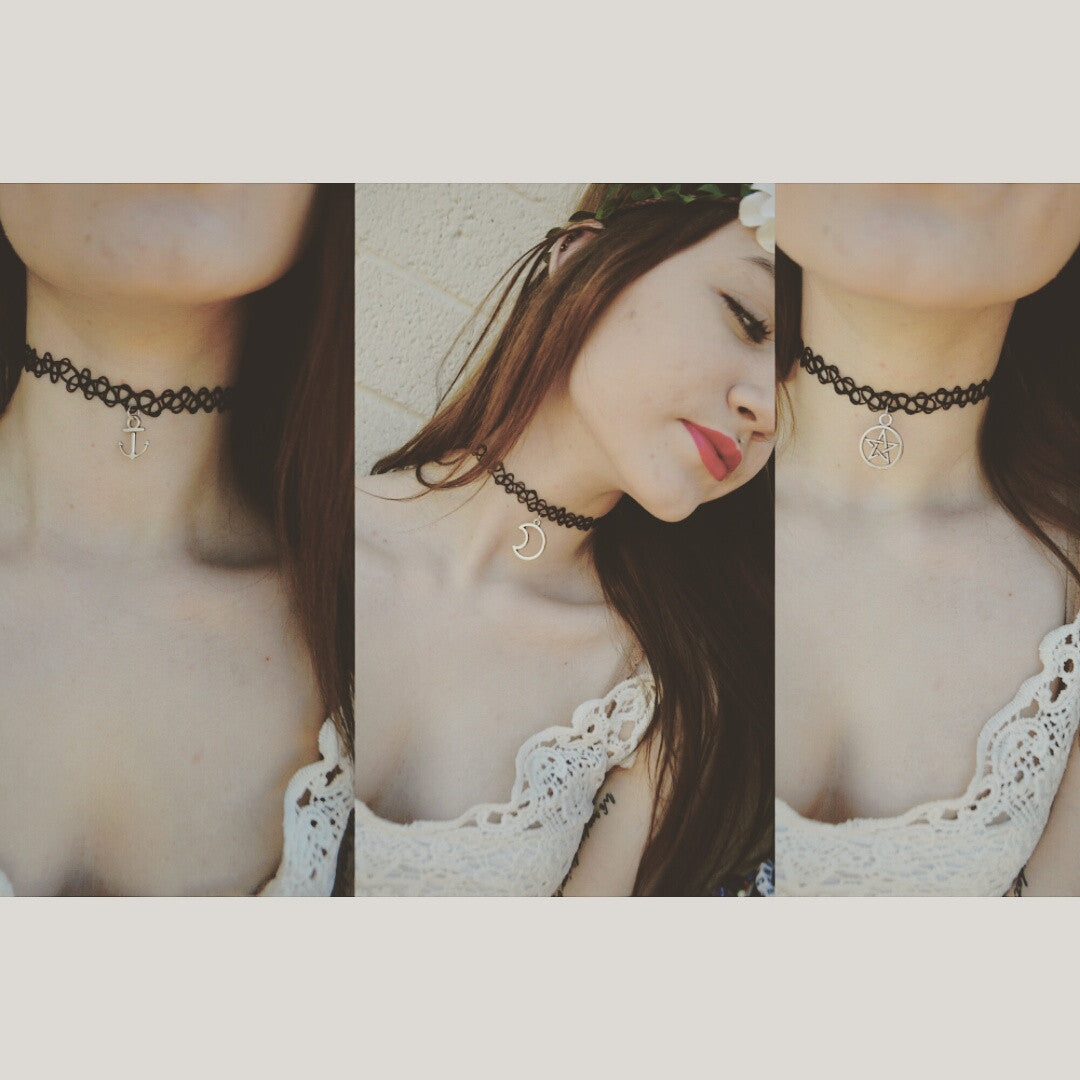 Tattoo Choker W/Charm ♥ – Underlying Beauty