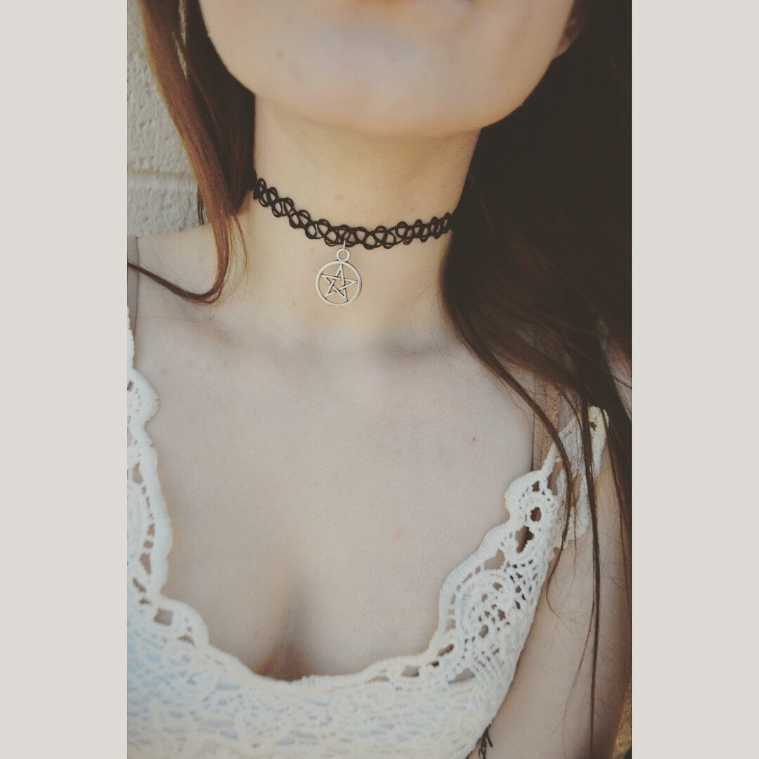 Tattoo Choker W/Charm ♥ - Underlying Beauty - 4